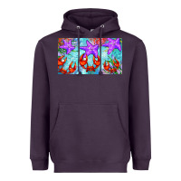 Plum crab and starfish  cup Heavyweight Hoodie - BarkalooDesign