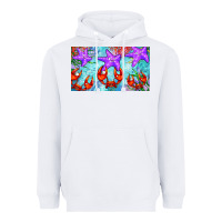 White crab and starfish  cup Heavyweight Hoodie - BarkalooDesign