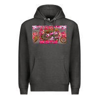 Charcoal Heather Howdy Valentine Premium Hoodie - CowhideDigitalArt