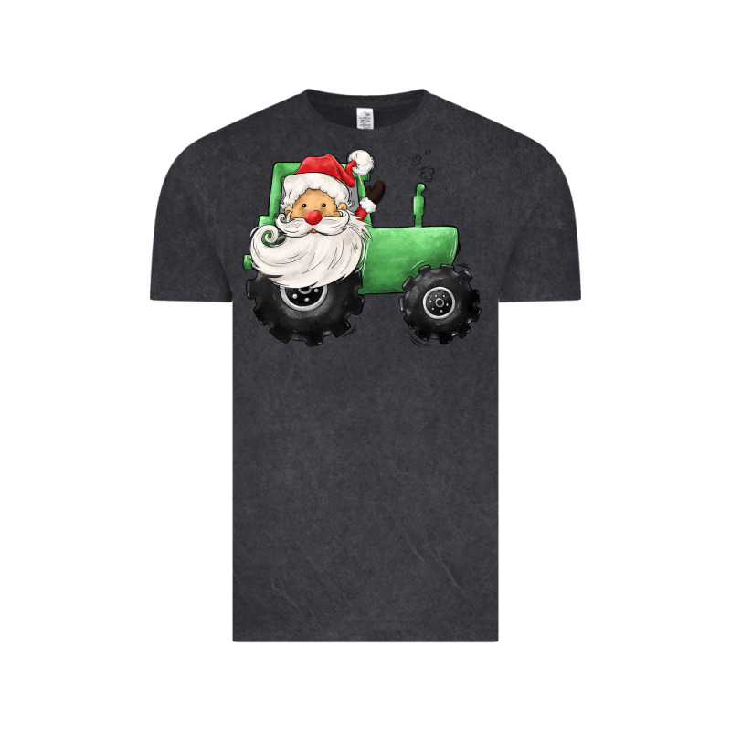 Santa Tractor Vintage Tee by CowGirlArtShop | Teevron