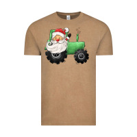 Vintage Coffee santa tractor Vintage Tee - CowGirlArtShop