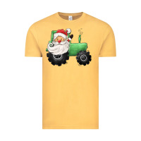 Vintage Mustard santa tractor Vintage Tee - CowGirlArtShop
