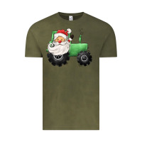Vintage Olive santa tractor Vintage Tee - CowGirlArtShop