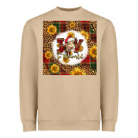 Mushroom joy to the world christmas cow Heavyweight Sweatshirt - LillyAllenDesigns