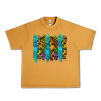 Peanut Butter turquoise leopard sunflowers colorful Urban Heavy Tee - RanaPortraitStore