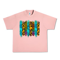 Salmon turquoise leopard sunflowers colorful Urban Heavy Tee - RanaPortraitStore