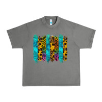 Tornado turquoise leopard sunflowers colorful Urban Heavy Tee - RanaPortraitStore