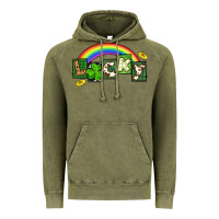 Vintage Olive Lucky St. Patrick's Day Vintage Hoodie - CowGirlArtShop