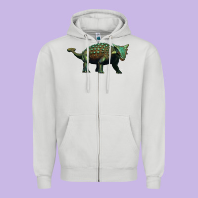 Ankylosaurus Zipper Hoodie Designed By Artiststas