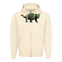 Sandshell ankylosaurus Zipper Hoodie - Artiststas