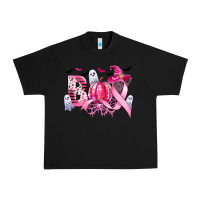 Black boo pink pumpkin witch breast cancer Urban Heavy Tee - CowGirlArtShop