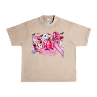 French Oak boo pink pumpkin witch breast cancer Urban Heavy Tee - CowGirlArtShop