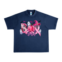 Navy boo pink pumpkin witch breast cancer Urban Heavy Tee - CowGirlArtShop