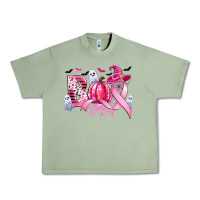 Oil Green boo pink pumpkin witch breast cancer Urban Heavy Tee - CowGirlArtShop