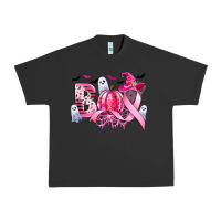 Pigment Black boo pink pumpkin witch breast cancer Urban Heavy Tee - CowGirlArtShop