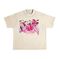 Sandshell boo pink pumpkin witch breast cancer Urban Heavy Tee - CowGirlArtShop