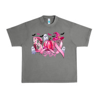 Tornado boo pink pumpkin witch breast cancer Urban Heavy Tee - CowGirlArtShop