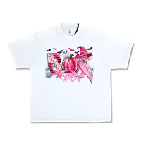 White boo pink pumpkin witch breast cancer Urban Heavy Tee - CowGirlArtShop