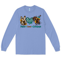Colony Blue peace love cowboys Long Sleeve Tee - OliviaCreatesArt