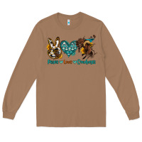 Toasted Coconut peace love cowboys Long Sleeve Tee - OliviaCreatesArt