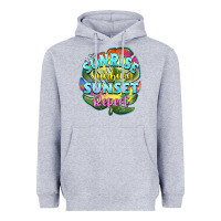Heather Grey sunrise sunburn sunset repeat Heavyweight Hoodie - BarkalooDesign
