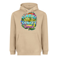 Mushroom sunrise sunburn sunset repeat Heavyweight Hoodie - BarkalooDesign