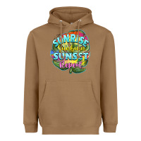 Toasted Coconut sunrise sunburn sunset repeat Heavyweight Hoodie - BarkalooDesign