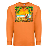 Carrot sunset beach Premium Sweatshirt - BarkalooDesign