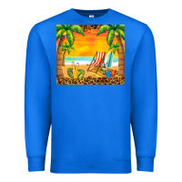 True Royal sunset beach Premium Sweatshirt - BarkalooDesign