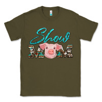Army Green show mom pig Classic Tee - Artiststas