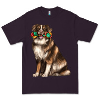 Plum australian shepherd with rope toy Premium Tee - texasbilliewilder