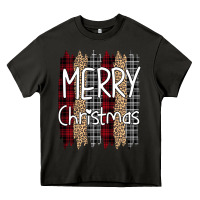Asphalt merry christmas leopard print Heavy Core Tee - Bettercallsaul