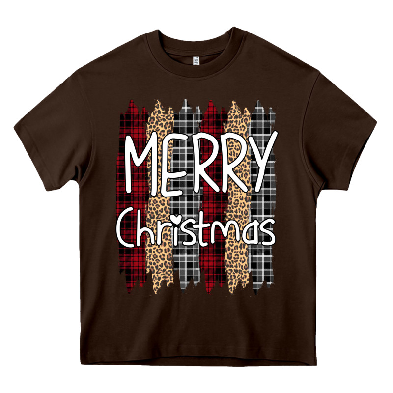 Merry Christmas Leopard Print Heavy Core Tee by Bettercallsaul | Teevron