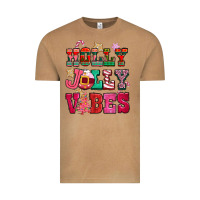Vintage Camel holly jolly vibes pink christmas Vintage Tee - CowGirlArtShop