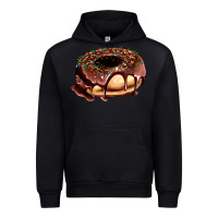 Black chocolate donut with candies Urban Hoodie - AdoDesignShop