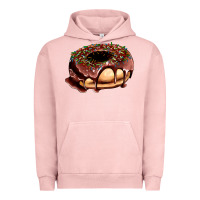 Pigment Salmon chocolate donut with candies Urban Hoodie - AdoDesignShop