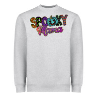 Heather Grey spooky mama Heavyweight Sweatshirt - SublimationCraftShop
