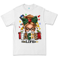 White teacher life blonde caucassian messy bun Premium Tee - texasbilliewilder