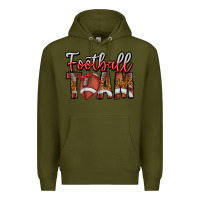 Army Green football team Premium Hoodie - CowhideDigitalArt
