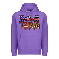 Purple football team Premium Hoodie - CowhideDigitalArt