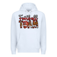 White football team Premium Hoodie - CowhideDigitalArt
