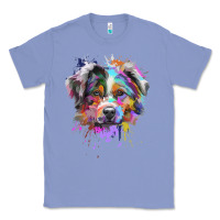 Colony Blue Splash Art Australian Shepherd   Aussie Lover Gifts Classic Tee - longCreatives