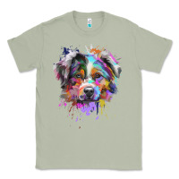 Matcha Splash Art Australian Shepherd   Aussie Lover Gifts Classic Tee - longCreatives