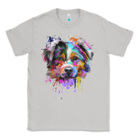 Moon Dust Splash Art Australian Shepherd   Aussie Lover Gifts Classic Tee - longCreatives