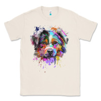 Natural Splash Art Australian Shepherd   Aussie Lover Gifts Classic Tee - longCreatives
