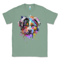 Sage Splash Art Australian Shepherd   Aussie Lover Gifts Classic Tee - longCreatives