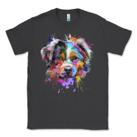 Smoke Splash Art Australian Shepherd   Aussie Lover Gifts Classic Tee - longCreatives