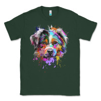 Sports Green Splash Art Australian Shepherd   Aussie Lover Gifts Classic Tee - longCreatives