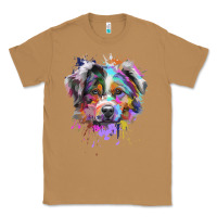 Toasted Coconut Splash Art Australian Shepherd   Aussie Lover Gifts Classic Tee - longCreatives