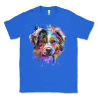 Splash Art Australian Shepherd   Aussie Lover Gifts Classic Tee | Teevron
